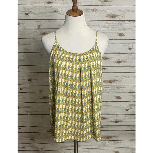Cabi multicolored pleated front seahorse camisole tank top Size Large - Picture 1 of 6
